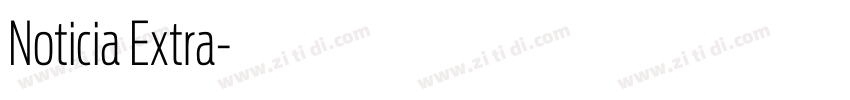 Noticia Extra字体转换
